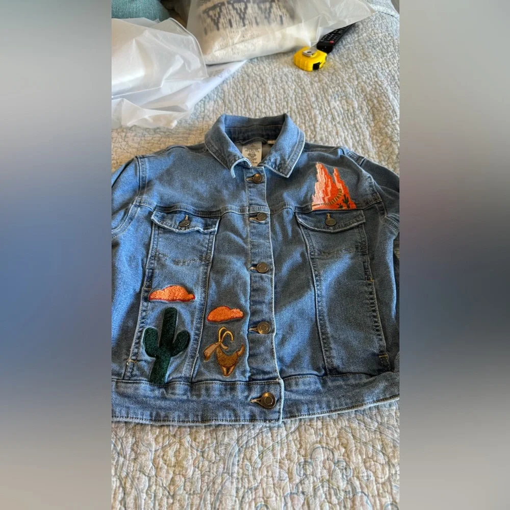 Disney Parks ily 4EVER Big Thunder Mountain Railroad Denim Jacket Girls 10